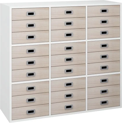 Mix L reol med 27 lave skuffer