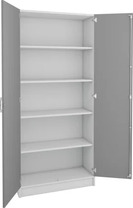 Systemskap med 4 hyller – dybde 34 cm