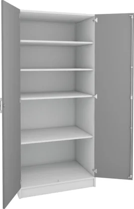 Systemskap med 4 hyller – dybde 60 cm